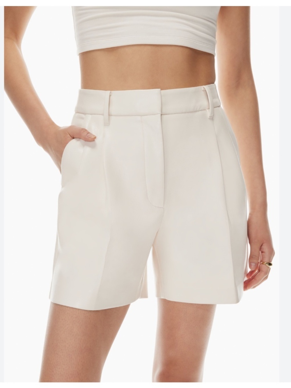 Wilfred The Effortless Short Mini High-waisted Japanese crepe shorts